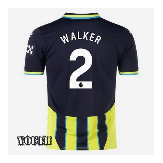 2024/2025 Kyle Walker #2 Away Youth Soccer Jersey