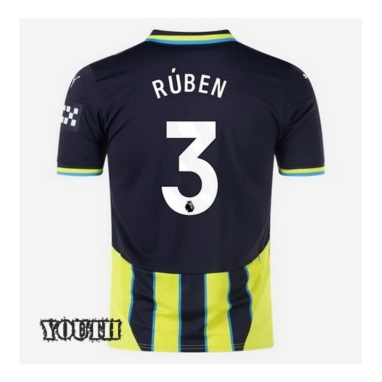 2024/2025 Ruben Dias #3 Away Youth Soccer Jersey - Click Image to Close