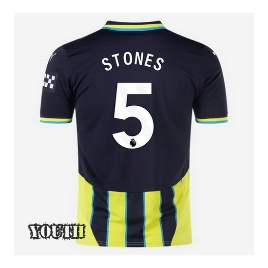 2024/2025 John Stones #5 Away Youth Soccer Jersey - Click Image to Close