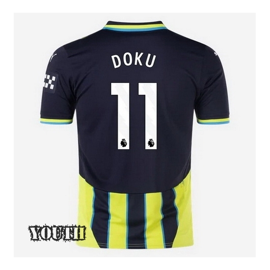 2024/2025 Jeremy Doku #11 Away Youth Soccer Jersey - Click Image to Close