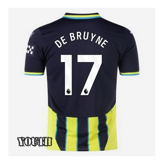 2024/2025 Kevin De Bruyne #17 Away Youth Soccer Jersey - Click Image to Close