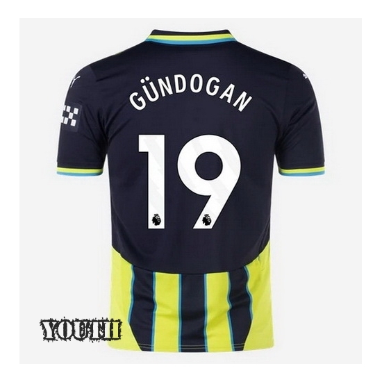 2024/2025 Ilkay Gundogan #19 Away Youth Soccer Jersey