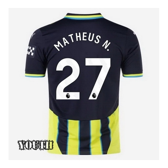 2024/2025 Matheus Nunes #27 Away Youth Soccer Jersey - Click Image to Close