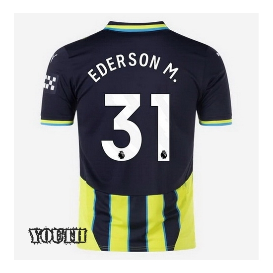 2024/2025 Ederson #31 Away Youth Soccer Jersey - Click Image to Close