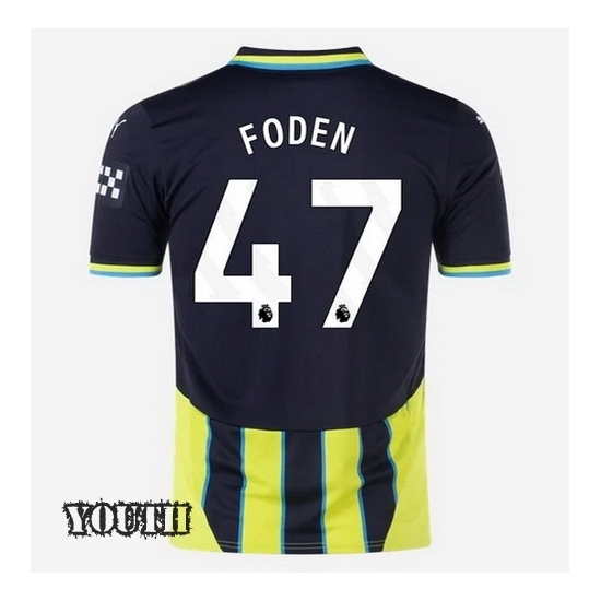 2024/2025 Phil Foden #47 Away Youth Soccer Jersey