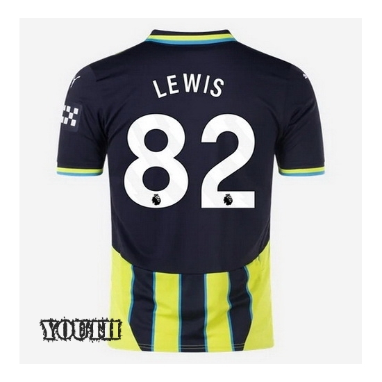 2024/2025 Rico Lewis #82 Away Youth Soccer Jersey