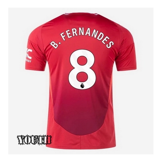 2024/2025 Bruno Fernandes #8 Home Youth Soccer Jersey