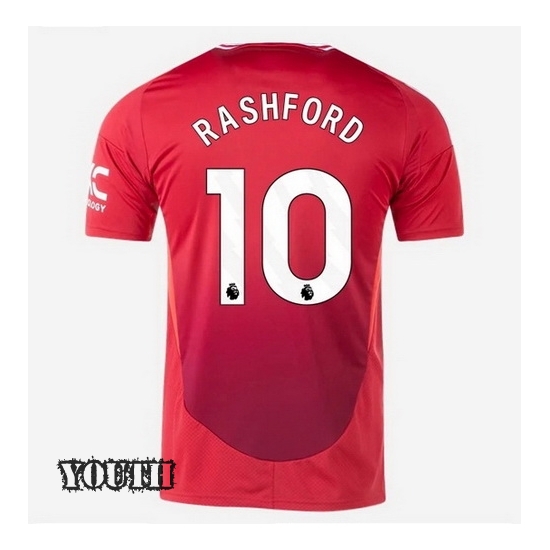 2024/2025 Marcus Rashford #10 Home Youth Soccer Jersey - Click Image to Close