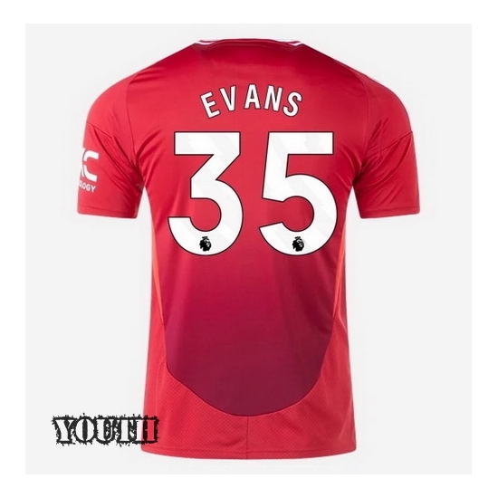 2024/2025 Jonny Evans #35 Home Youth Soccer Jersey