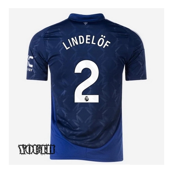 2024/2025 Victor Lindelof #2 Away Youth Soccer Jersey