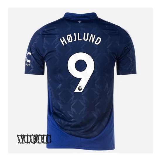 2024/2025 Rasmus Hojlund #9 Away Youth Soccer Jersey - Click Image to Close