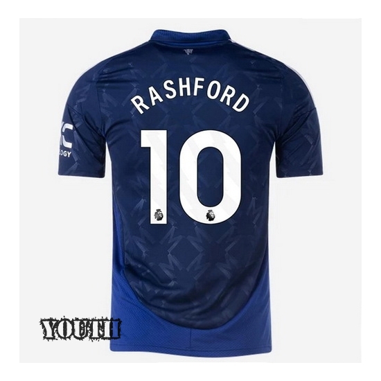 2024/2025 Marcus Rashford #10 Away Youth Soccer Jersey - Click Image to Close