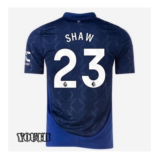 2024/2025 Luke Shaw #23 Away Youth Soccer Jersey - Click Image to Close