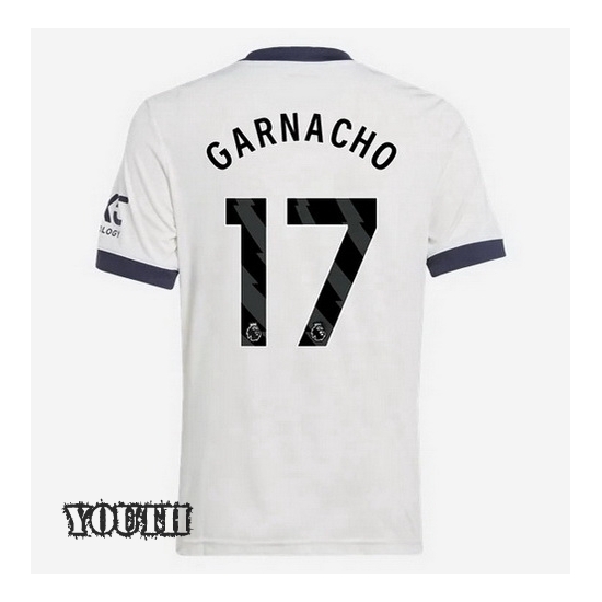 2024/2025 Alejandro Garnacho #17 Third Youth Soccer Jersey - Click Image to Close