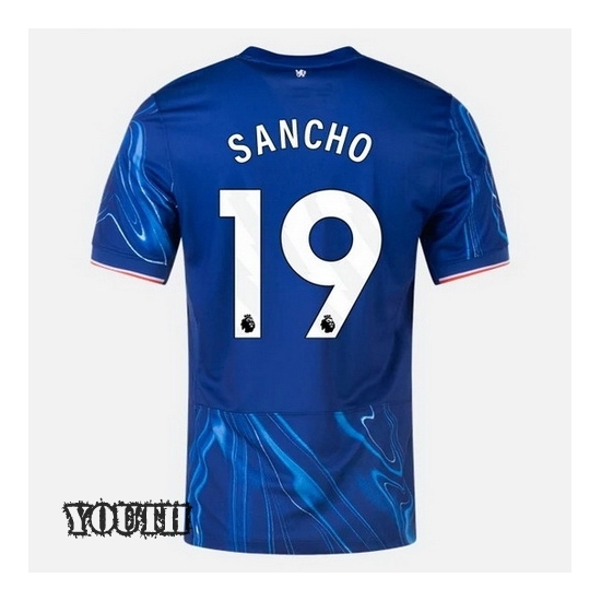 2024/2025 Jadon Sancho #19 Home Youth Soccer Jersey - Click Image to Close