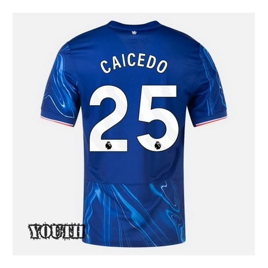 2024/2025 Moises Caicedo #25 Home Youth Soccer Jersey