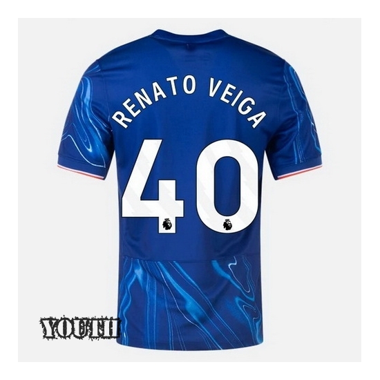 2024/2025 Renato Veiga #40 Home Youth Soccer Jersey - Click Image to Close