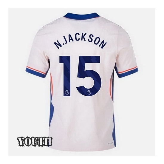 2024/2025 Nicolas Jackson #15 Away Youth Soccer Jersey