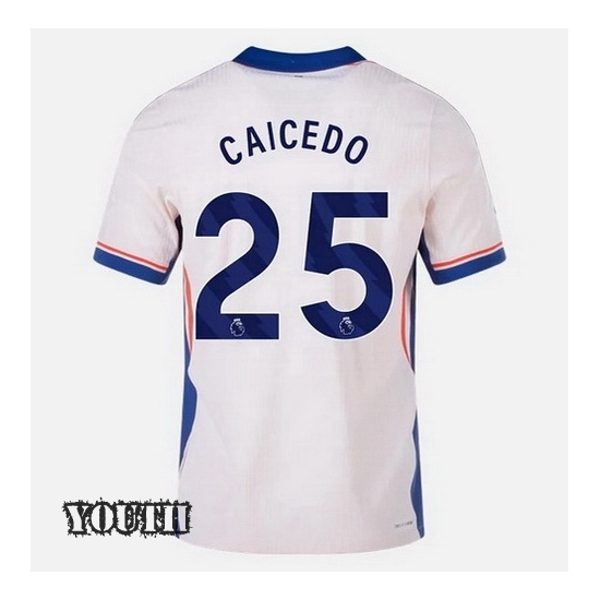 2024/2025 Moises Caicedo #25 Away Youth Soccer Jersey