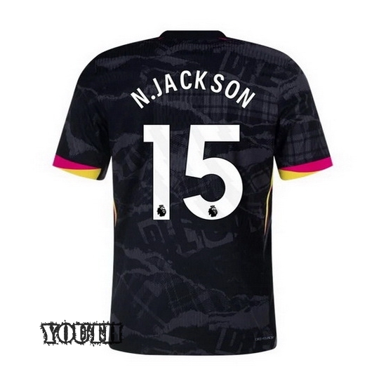 2024/2025 Nicolas Jackson #15 Third Youth Soccer Jersey - Click Image to Close