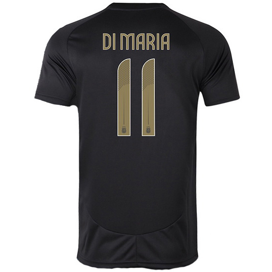 Angel Di Maria 2024-25 Black #11 Men's Training Jersey