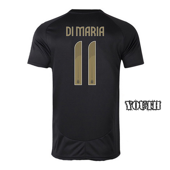 Angel Di Maria 2024-25 Black #11 Kids Training Jersey