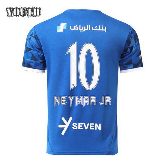 Neymar JR 2024-25 Blue #10 Club Kids Soccer Jersey - Click Image to Close