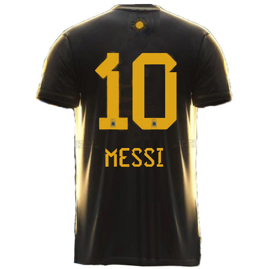 Argentina Lionel Messi 24-25 Black/Gold Men's Soccer Jersey