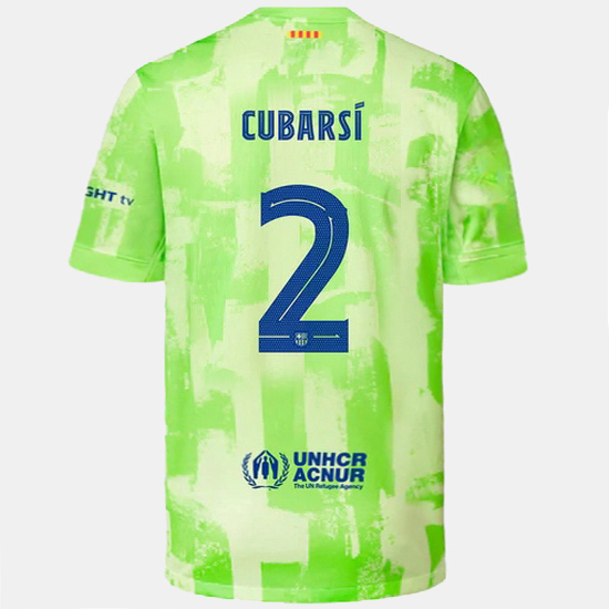 24/25 Pau Cubarsi #2 Third Men's Soccer Jersey - Click Image to Close