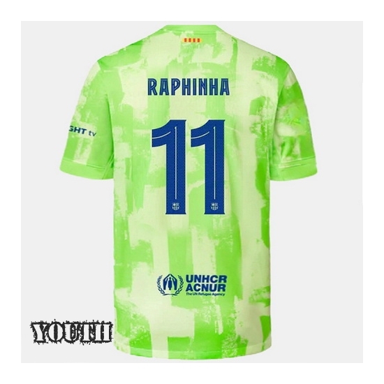 24/25 Raphinha #11 Third Youth Soccer Jersey - Click Image to Close