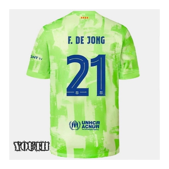 24/25 Frenkie de Jong #21 Third Youth Soccer Jersey - Click Image to Close