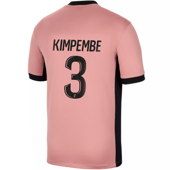 24/25 Presnel Kimpembe #3 Third Men's Soccer Jersey - Click Image to Close