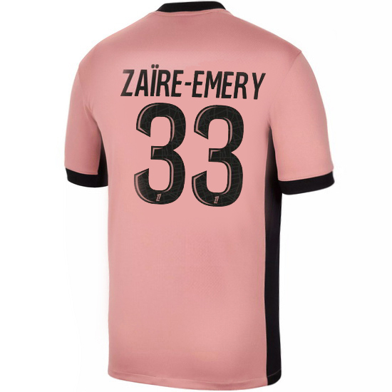 24/25 Warren Zaire-Emery #33 Third Men's Soccer Jersey