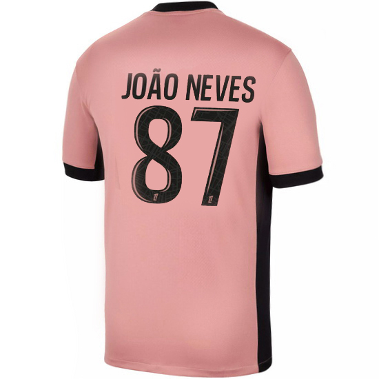 24/25 Joao Neves #87 Third Men's Soccer Jersey