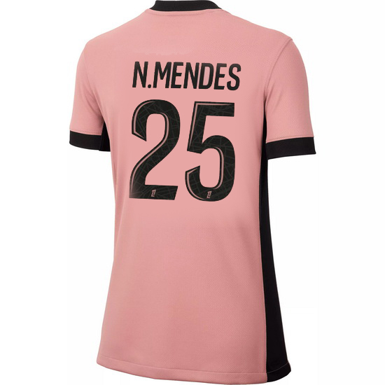 24/25 Nuno Mendes #25 Third Women's Soccer Jersey - Click Image to Close