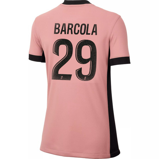 24/25 Bradley Barcola #29 Third Women's Soccer Jersey - Click Image to Close