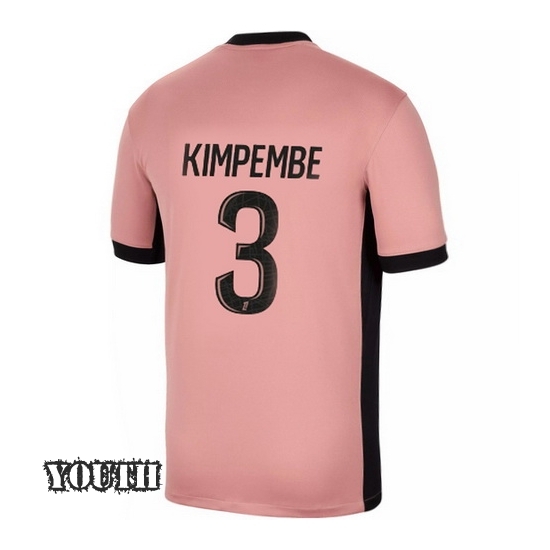 24/25 Presnel Kimpembe #3 Third Youth Soccer Jersey - Click Image to Close