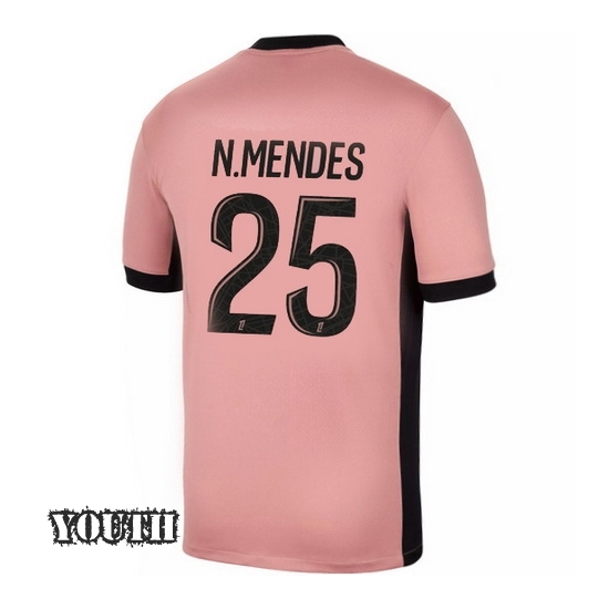 24/25 Nuno Mendes #25 Third Youth Soccer Jersey - Click Image to Close