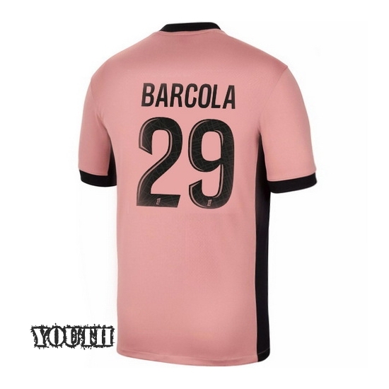 24/25 Bradley Barcola #29 Third Youth Soccer Jersey