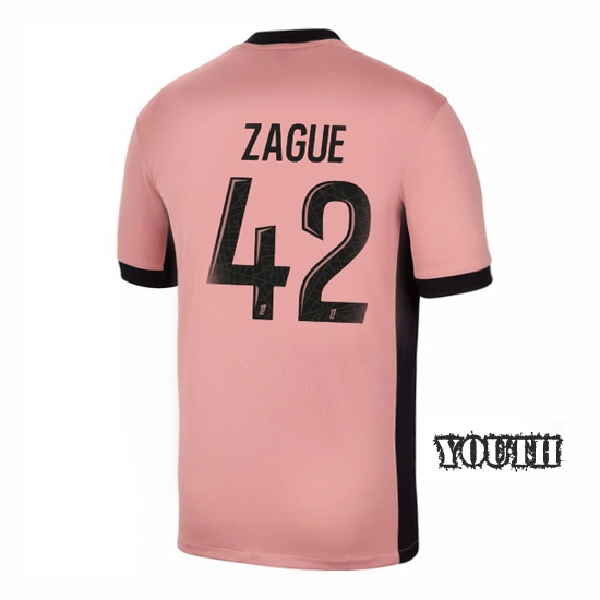 24/25 Yoram Zague #42 Third Youth Soccer Jersey