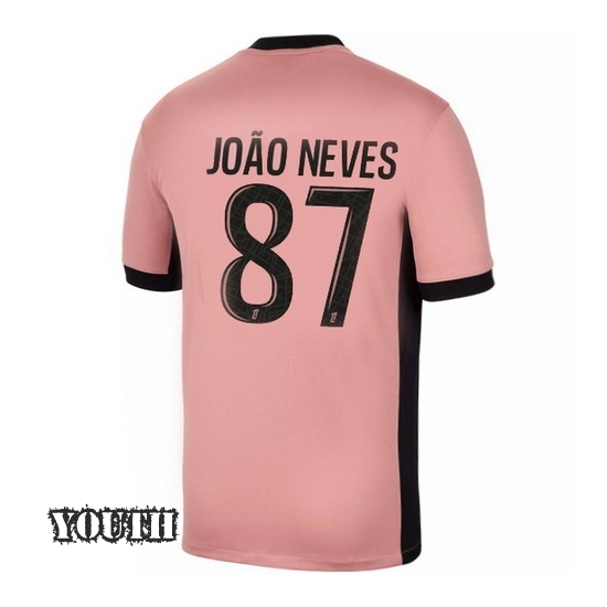 24/25 Joao Neves #87 Third Youth Soccer Jersey