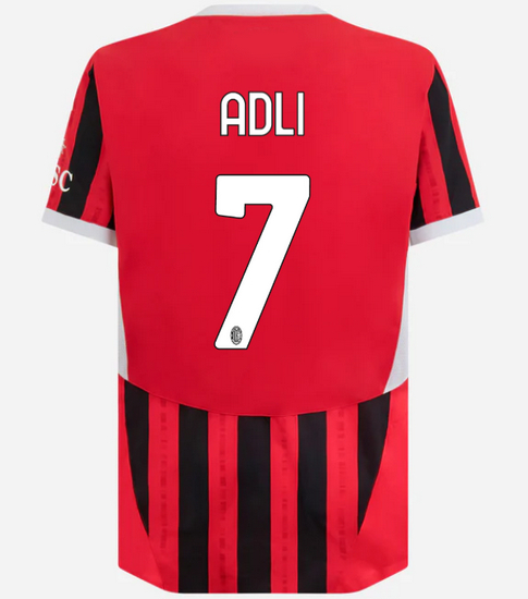 2024/25 Yacine Adli #7 Home Men's Soccer Jersey