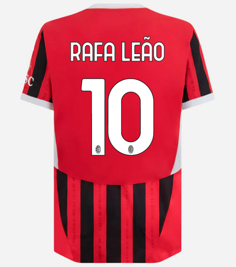 2024/25 Rafael Leao #10 Home Men's Soccer Jersey