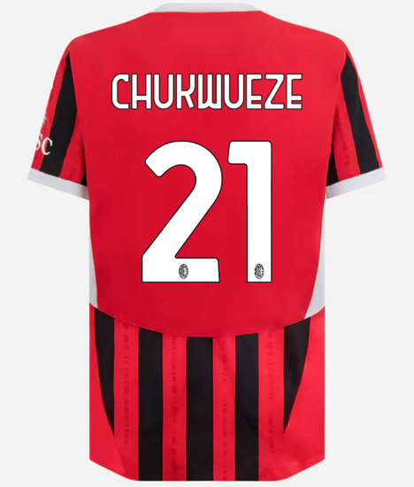 2024/25 Samuel Chukwueze #21 Home Men's Soccer Jersey