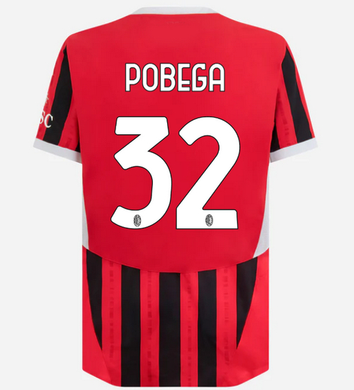 2024/25 Tommaso Pobega #32 Home Men's Soccer Jersey
