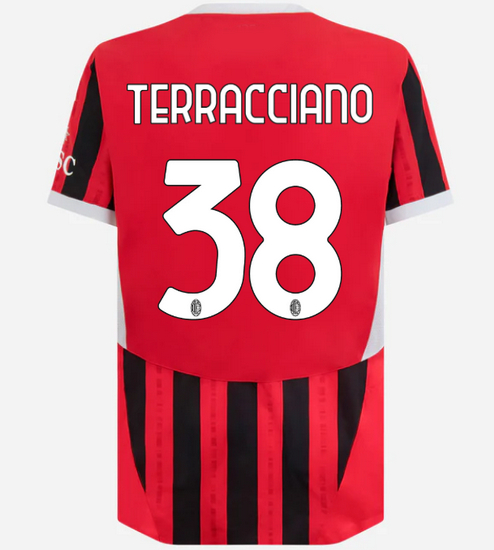 2024/25 Filippo Terracciano #38 Home Men's Soccer Jersey