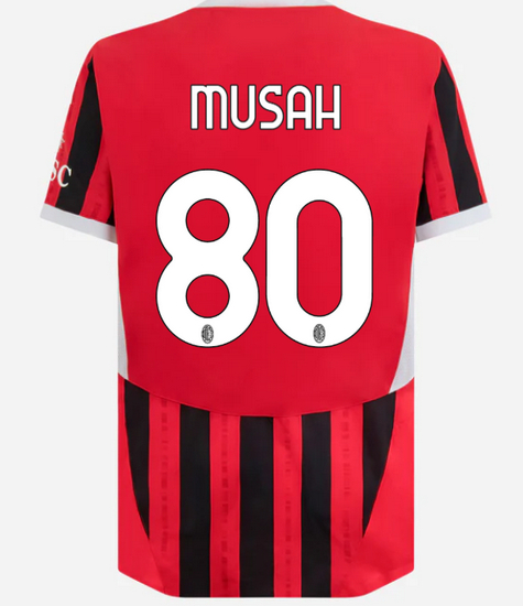 2024/25 Yunus Musah #80 Home Men's Soccer Jersey
