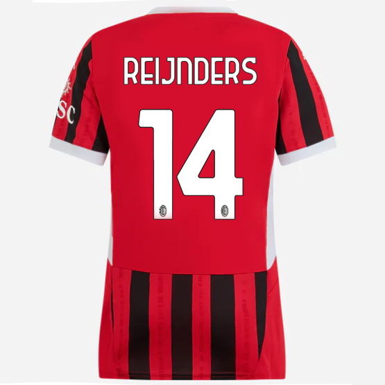 2024/25 Tijjani Reijnders Home Women's Soccer Jersey - Click Image to Close