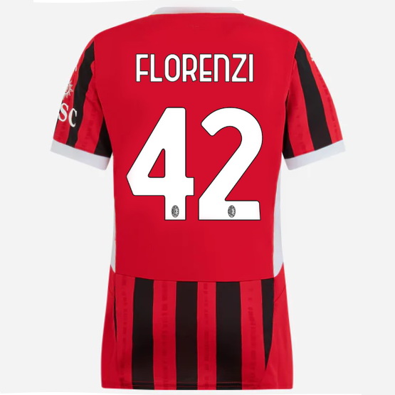 2024/25 Alessandro Florenzi Home Women's Soccer Jersey - Click Image to Close