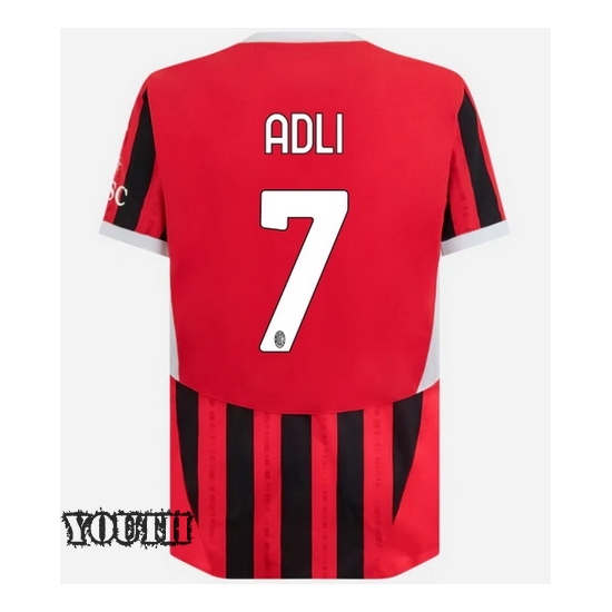 Yacine Adli 2024/25 Home Youth Soccer Jersey